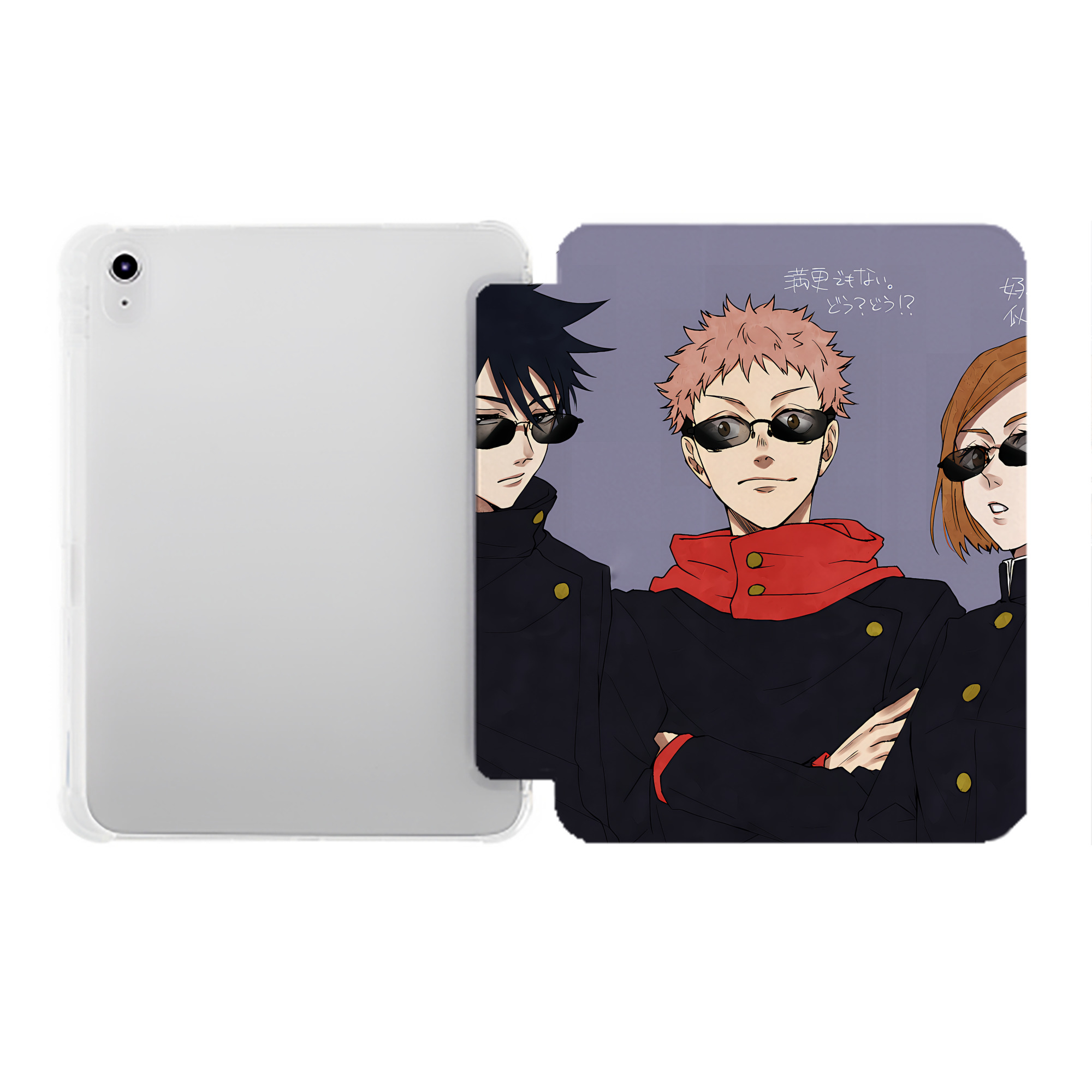 （画像用） SPY×FAMILY间谍家家酒 IPad ケース ペン収納付き 三つ折りスタンド PUレザー×シリコン 対応機種9.5/10.5/10.9インチ